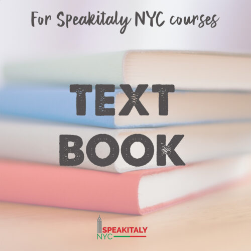 Textbook for Speakitaly NYC Classes