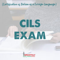 CILS EXAM (Certification of Italian as a Foreign Language)