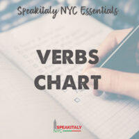 Italian Verbs Chart + 150 Essential Verbs