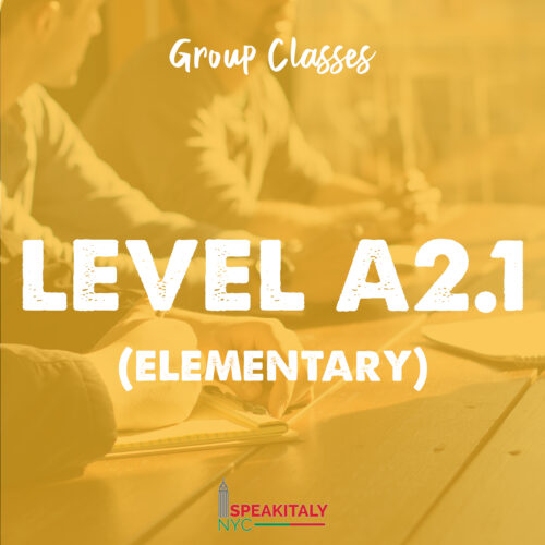 Group Classes - Level A2.1 & A2.2 (Elementary)