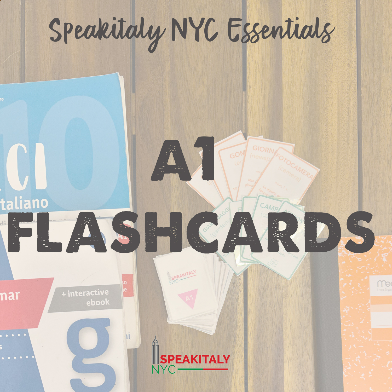 A1 Italian Flash Cards