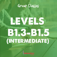 Group Classes - Level B1.3 - B1.5 (Intermediate) - ONLINE